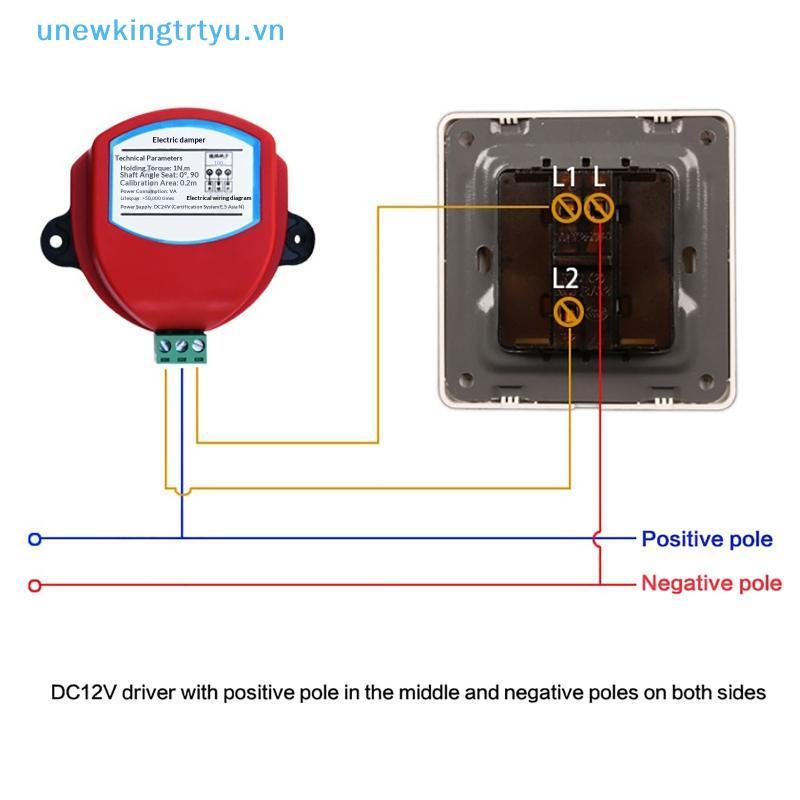 Unewtyu HVAC Động Cơ Giảm Chấn Điện 220V Trình Điều Khiển Cơ Giới Lắp Đặt Nhanh Cho Hệ Thống Ống Thông Gió Văn Phòng VN