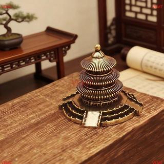 [VG] Đồng thau Trung Quốc Xây dựng thị trấn cổ Các bức tượng nhỏ Kiến trúc lịch sử Trang trí nội thất Để bàn sưu tập Quà tặng cao cấp cho tân gia MỚI