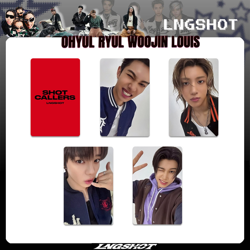 4 LNGSHOT SHOT CALLERS Album Photocards FANPLE Phát sóng Tuần