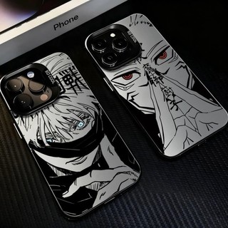 Anime Jujutsu Kaisen Gojo Ốp Lưng Cho Xiaomi Mi 14T 13 12 Pro 13T 12T 11 Lite 5G NE Laser Cứng IMD Vỏ Hoạt Hình Vintage Hợp Thời Trang Bảo Vệ Toàn Diện Áo Giáp Thời Trang Chống Va Đập