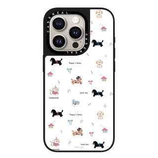 CASENEAL Graffiti Xúc Xích Chó Gương Chất Lượng Cao Ốp Lưng Điện Thoại Thích Hợp Cho iPhone 17ProMax 17pro 17 air 16promax 16 15promax 15 14promax 13 13promax Ốp Lưng Cứng Chống Rơi Thời Trang