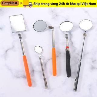 COZYNEST Kiểm tra kính thiên văn Dụng cụ ô tô Mini Sửa chữa cơ khí ô tô có thể mở rộng 360 có thể thu vào