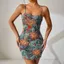 Đầm cổ điển gợi cảm họa tiết đường chéoWG231 form slim