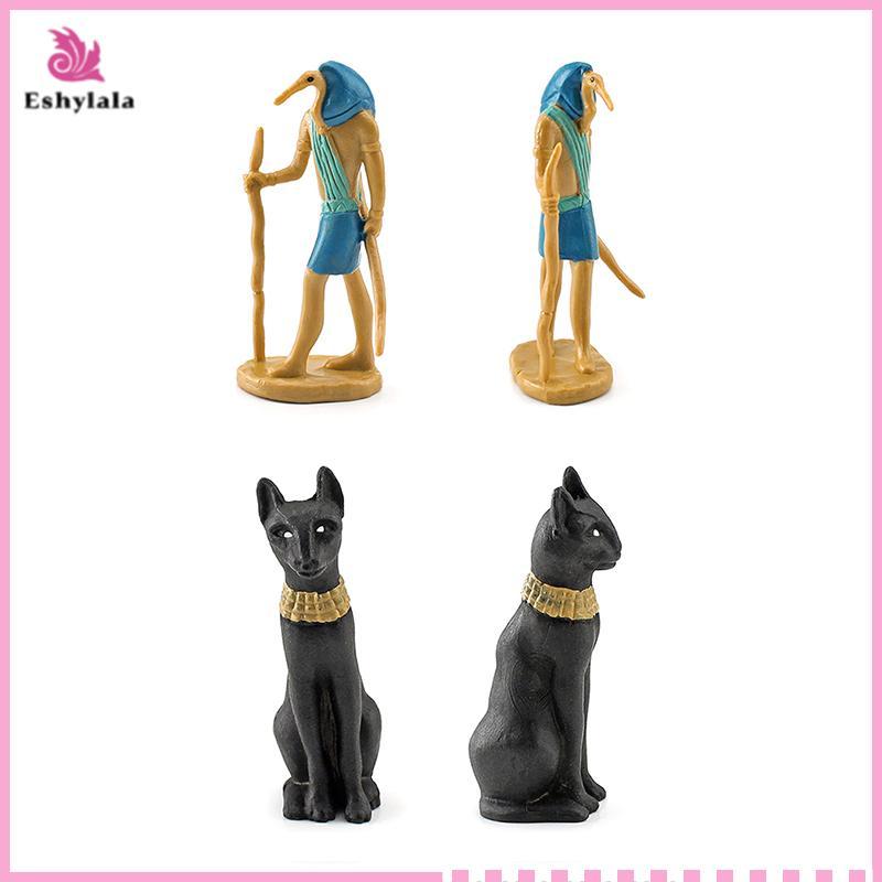 Eshylala 12x Nhân Vật Ai Cập Cổ Đại Tượng Nhỏ Mới Lạ Hình Thoth Mummy Case - Đồ Chơi Giáo Dục Sớm [MỚI]