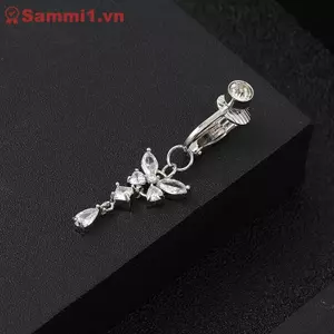 ZK Kẹp Bụng Trên Rốn với Sụn Bông Tai, Phụ Kiện Thời Trang