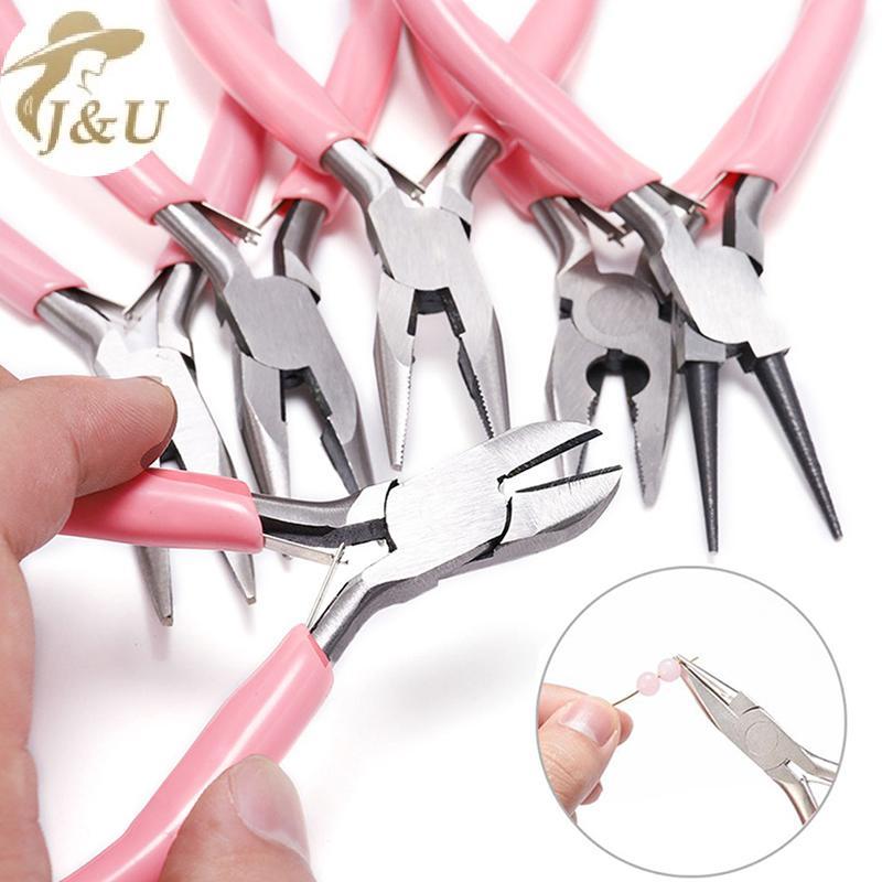 Kìm Mini Hình Chữ thập Tròn Đính Hạt Cách Nhiệt - Dụng cụ Làm Trang Sức