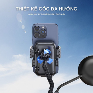 [HỎA TỐC] GIÁ ĐỠ ĐIỆN THOẠI XE MÁY 15W CHỐNG NẮNG MƯA Ô CHE MINI - SẠC KHÔNG DÂY CAO CẤP - CHỊU ĐƯỢC MỌI THỜI TIẾT