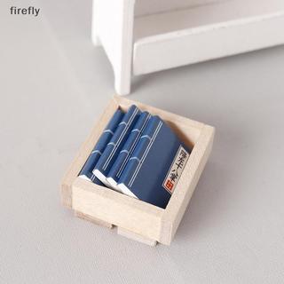 [Firefly] 4 Cái / bộ 1: 12 Nhà búp bê Sách thu nhỏ Mô hình Nhà búp bê Đồ chơi trang trí phòng học Đồ trang trí cảnh vi mô Đạo cụ chụp ảnh [VN]