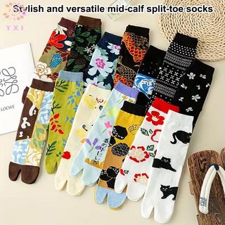 Tabi Cotton Nữ Mới với Họa tiết Sóng Cá Chép Nhật Bản, Dễ Thương Ngộ Nghĩnh