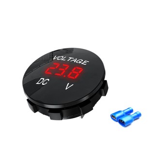 Vôn kế số 12V-24V LED đa dụng Vôn Kế (Kỹ Thuật Số), Đồng Hồ Đo Số, Chống Thấm Nước, Tái Trang Bị