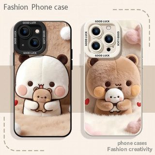 Ốp điện thoại cặp đôi sang trọng Yier Bubu cho iPhone 17 / 16 / 15 / 14 / 13 / MINI / 12 / 11 / Pro MAX / X / XS / XR / 7 / 8 / 6 Vỏ bảo vệ toàn diện bằng silicon lỏng chống sốc và chống rơi