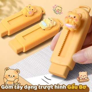 Cục tẩy trượt thể thu vào – Bộ 6 cục tẩy hoạt hình dễ thương, tẩy sạch vượt trội, hầu như không vụn
