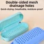 Túi đựng kính mắt MERIGGIARE, Kính bơi bằng silicon thoáng khí, Kính bơi bền đục lỗ di động Bảo vệ sử dụng du lịch