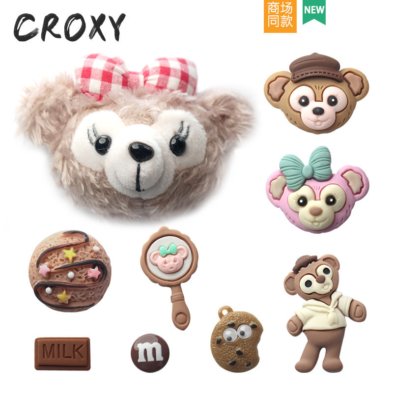 Phụ kiện hoa lỗ dễ thương gắn Crocs, tháo rời, phù hợp nhiều kiểu giày