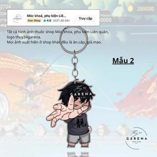Móc chìa khóa khóa Câu cá vạn cân,  mica anime acrylic dễ thương
