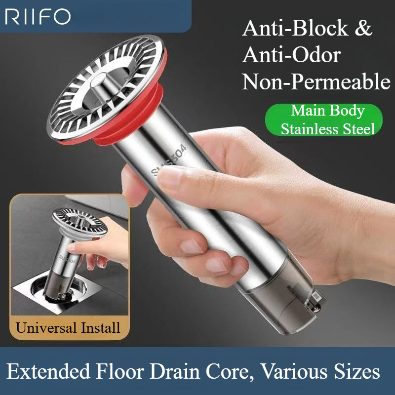 Vỏ lõi thoát nước sàn mở rộng Thép không gỉ 304 Lõi chống đục lỗ Loại thoát nước đa năng Hiện vật chống mùi hôi