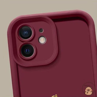 Dành Cho Moto G86 Power G56 G06 G05 G100 Edge 60 Pro Fusion Stylus Vỏ Điện Thoại 2026 3D Stereo Vàng Ngựa May Mắn Rượu Vang Đỏ Tết Nguyên Đán Hoạt Hình Dễ Thương Chống Rơi Vỏ Mềm