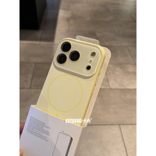 WEIXIN | Apple 17promax Silicon lỏng tương thích Màu trơn đơn giản Thời trang mới Vỏ điện thoại di động từ tính phổ biến dành cho nữ