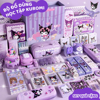Bộ đồ dùng học tập dễ thương cho bé - Set văn phòng phẩm hoạt hình, Hộp quà sinh nhật đáng yêu cho bé trai/ gái