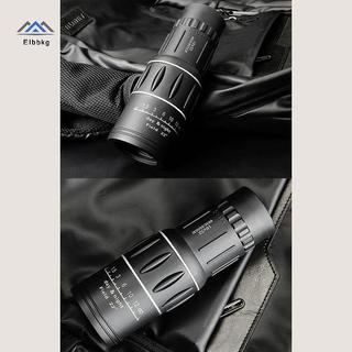 Kính thiên văn một mắt ELBBKG 16X52 Ống nhòm Zoom lấy nét kép Phạm vi HD Tầm nhìn ban đêm có dây đeo Ống kính quang học / Cao su Ngoài trời mới
