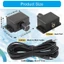 Kool Dễ Dàng Lắp Đặt Bass Loa Siêu Trầm Điều Chỉnh Âm Thanh Xe Bộ Điều Khiển Núm Khuếch Đại Ô Tô Âm Lượng Bộ Điều Chỉnh Âm Lượng AUX