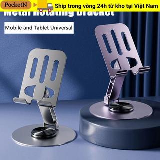 Giá đỡ máy tính để bàn POCKETN, Thiết kế giảm chấn Giá đỡ điện thoại di động xoay vô hạn, Chất liệu hợp kim Cốc Dolly Rỗng Tản nhiệt Giá đỡ phẳng