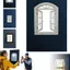Đạo cụ chụp ảnh cửa sổ YOLOGO, Thiết kế giấy xanh cầm tay Hình ảnh Đạo cụ khung cửa sổ, Công cụ chụp ảnh có thể tái sử dụng nhẹ có thể tái sử dụng sáng tạo để đi du lịch và kỳ nghỉ