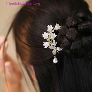 {FH Fashion} Kẹp Tóc Hình Chữ U Hoa Lily Của Thung Lũng Phong Cách Hanfu Trung Quốc, Made By Hand dành cho Nữ.