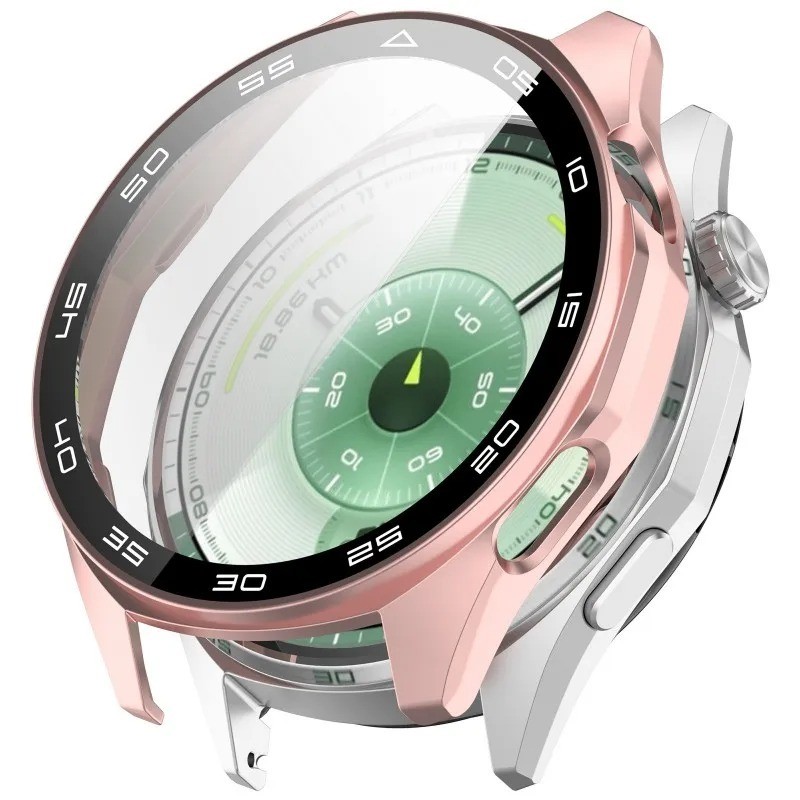 Ốp Bảo Vệ Có Màn Hình Kính Cường Lực Bảo Vệ 2 Trong 1 Cho Huawei GT6 46mm Có Cân Ốp Lưng Cho Huawei Watch GT6 Phụ Kiện Vỏ Đồng Hồ