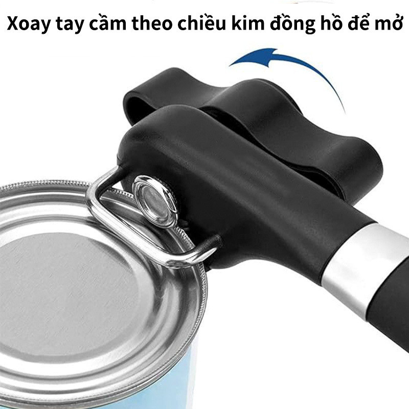 Dụng cụ khui mở hộp đa năng vặn mở lon inox chuyên dụng đồ dùng nhà bếp Dụng cụ khui mở hộp Đồ khui hộp