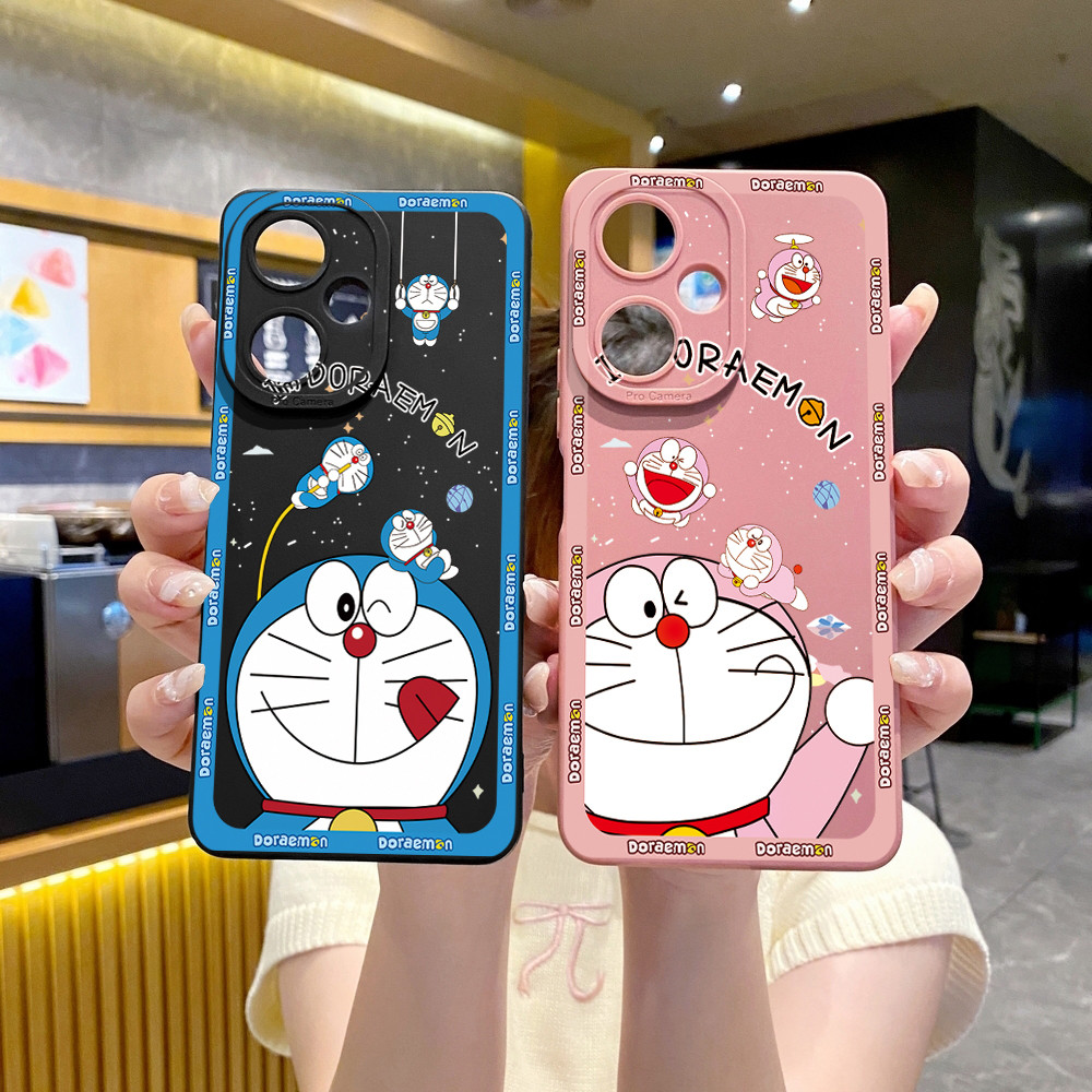 Tương thích với VIVO Y28 Y03 Y18 Y17S Y27 Y15S Y02S Y36 Y33S Y12A Y01 Y1S Y20A Smile Doremon Vỏ Bảo Vệ Ống Kính