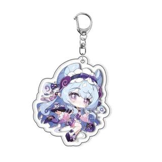 Game Genshin Acrylic KeyChain Yumemizuki Mizuki Lan Yan Double Side Printing Collection Backpack Charms Cosplay Badge