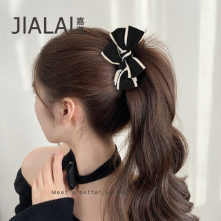Kẹp Tóc Nơ Sọc Phong Cách Hàn Quốc - Phụ Kiện Thời Trang 26HC046