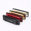 KIKIN Professional 10 lỗ Harmonica Kim loại và Chất liệu ABS Nhạc cụ nhỏ Thích hợp cho du lịch và thực hành