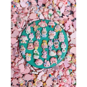 Set Charm gắn dép theo tone màu: Tone hồng baby