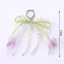 ITRUMPET Nơ Túi Phụ Kiện, DIY Tulip Tulip Ruy Băng Móc Khóa, Ruy Băng Trang Sức Phong Cách Túi Charm Mặt Dây Chuyền Móc Khóa Ô Tô