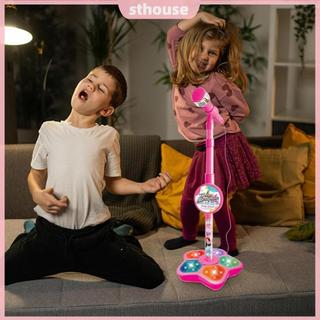 [Mới] Máy Karaoke Trẻ Em Có Đèn Sân Khấu Nhấp Nháy Có Thể Điều Chỉnh Micro Trẻ Em Quà Tặng Sinh Nhật Giáng Sinh Cho Bé Gái Bé Trai