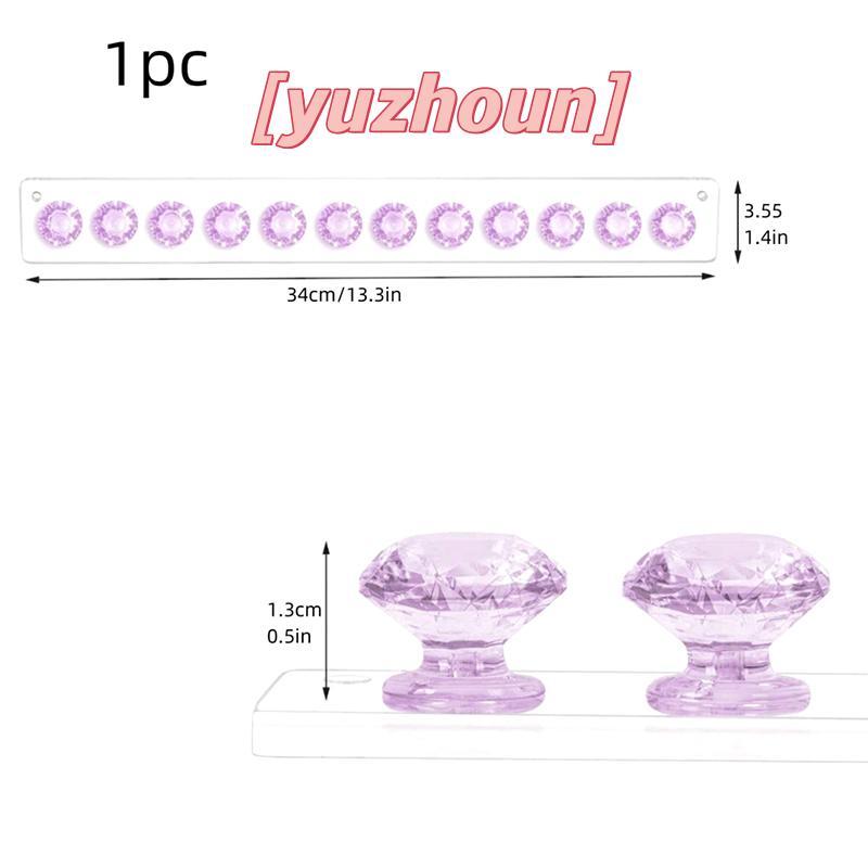 [yuzhoun] 7 / 12Hooks Acrylic Trong Suốt Jewerly Lưu Trữ Ra Cho Bông Tai Nelace Móc Treo Giá Đỡ Treo Tường Hiển Thị Đứng Sắp Xếp