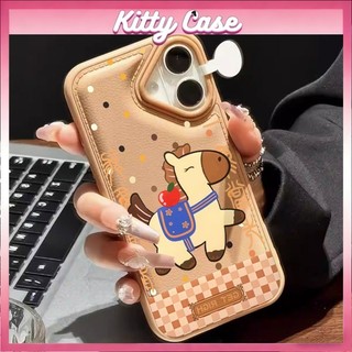 Ốp lưng iPhone 11/12/13/XR/14/15/16/17/7/XR Pro Max Plus cấu trúc khí nang họa tiết hình ảnh mèo hoạt hình quanh viền