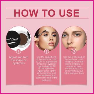 Kem Dưỡng Lông Mày Lâu Dài Có Cọ Trang Điểm Lông Mày Tự Nhiên Cho Full Voluminous Look Home Du Lịch Ngoài Trời fotvn