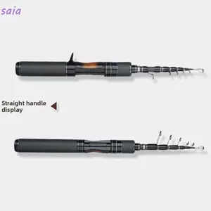 Cần câu SAIA với kính thiên văn, tay cầm carbon, thanh thu hút đầu rắn, chiều dài tổng thể 1,8m, rút gọn 1,5m - Siêu nhẹ cho du lịch