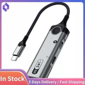 PD 60W Docking Station Bộ chuyển đổi OTG 3in1 Type-C Bộ chuyển đổi USB Đầu đọc thẻ đĩa U ngoài Sạc Android