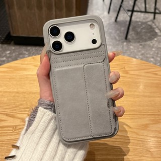 Vỏ điện thoại cho iPhone 16 Pro Max/14 Pro/XR, tích hợp túi đựng thẻ ẩn, 15 khe cắm