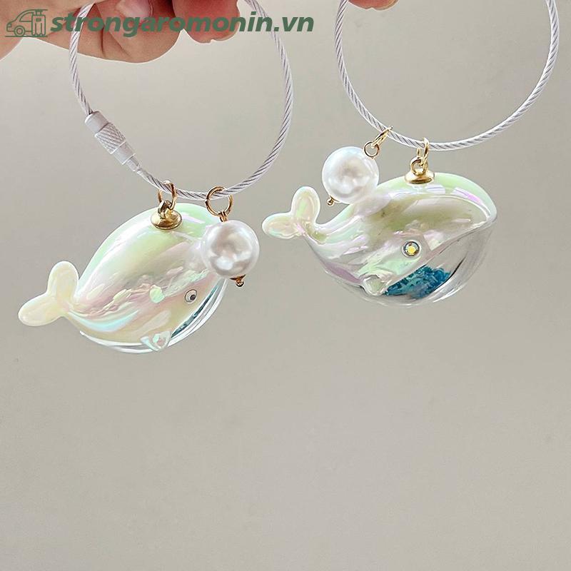 ST Cá Voi Dễ Thương Cá Heo Móc Khóa Động Vật Biển Búp Bê Kawaii Móc Khóa Xe Móc Chìa Khóa Phụ Kiện Dành Cho Nam Nữ Cặp Đôi Túi Trang Sức ST