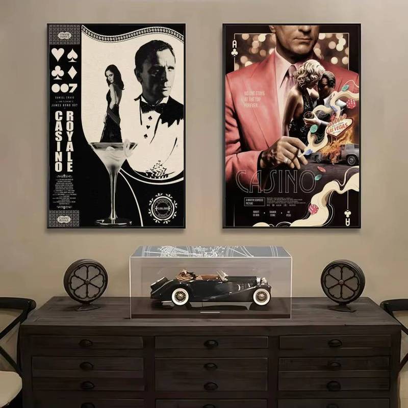 James Bond 007 Phim Cổ Điển HD Canvas Nghệ Thuật Poster Không Khung Trang Trí Tường Cho Gia Đình Phòng Khách Phòng Ngủ