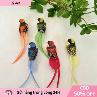 [Hỷ] Chim nhân tạo và tổ chim giả gắn cây, trang trí sân vườn – tiểu cảnh – ban công, decor sinh động