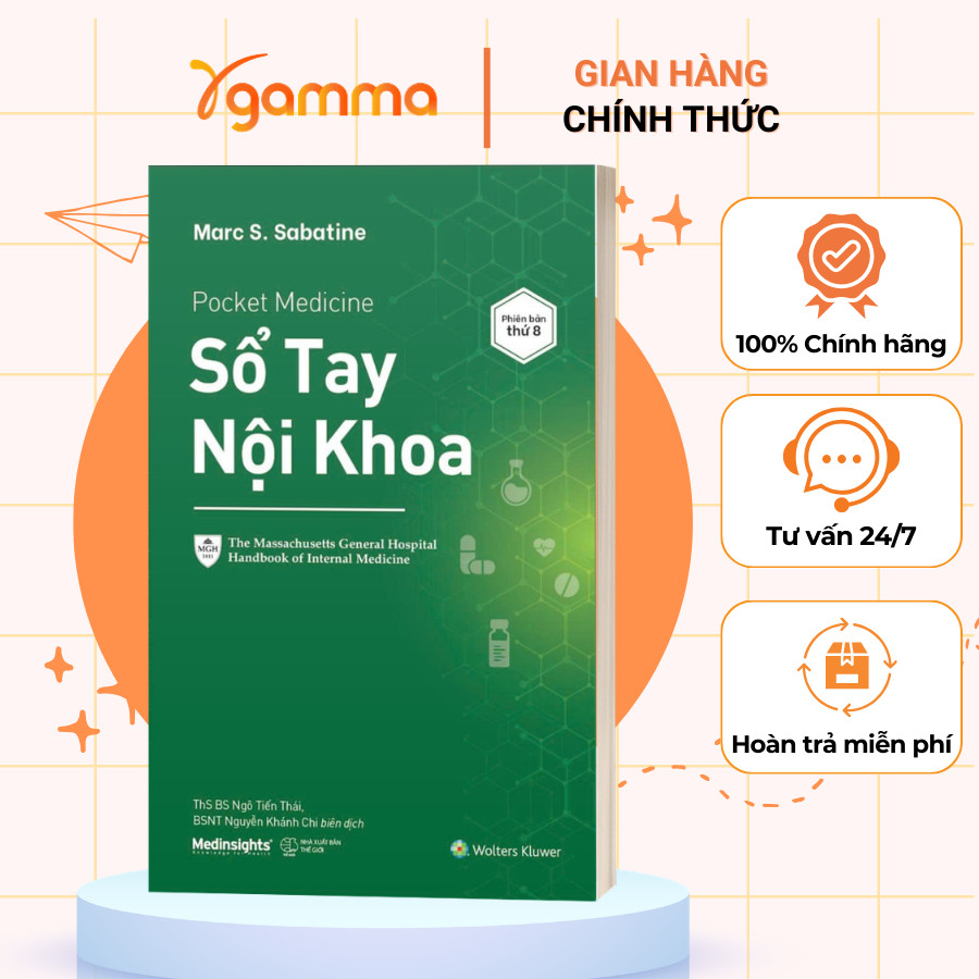 Sách - Sổ Tay Nội Khoa (Pocket Medicine) - Marc S. Sabatine (Medinsights)