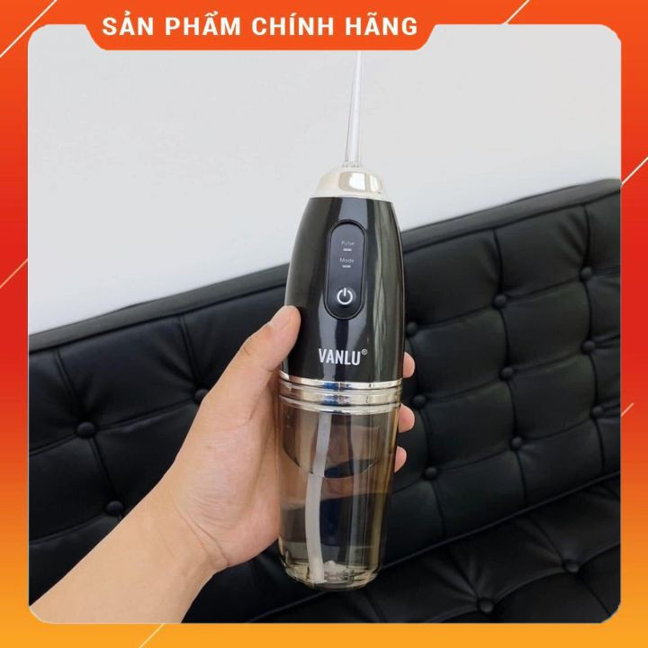 Máy Tăm Nước Vanlu Optismile Hàng Chính Hãng Thương Hiệu Đức Fullbox, Tặng Kèm 4 Đầu Thay Làm Sạch Răng Miệng,Tiện Lợi
