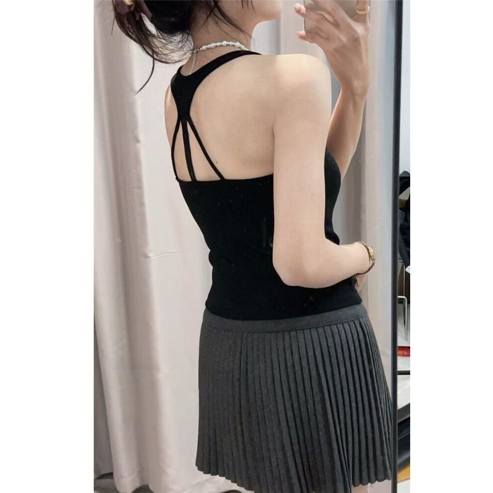 Dây Thể Thao Camisole Nữ Tập Hợp Áo Ngực Lưng Đẹp Chạy Bộ Quần Lót Có Miếng Lót Ngực