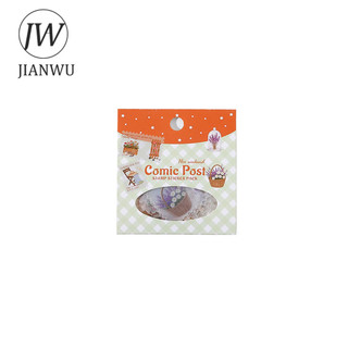 JIANWUHer Cuối Tuần Email Series Vintage Cà Phê Du Lịch Hoa Tem Phong Cảnh Chất Liệu Cắt Dán Sáng Tạo Tạp Chí Văn Phòng Phẩm